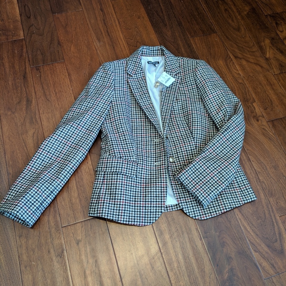 NWT JCrew Plaid Schoolboy Wool Blazer